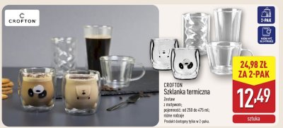 Szklanka termiczna CROFTON promocja w Aldi