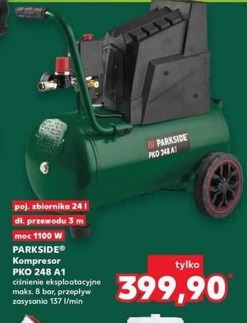 Kompresor pko 248 a1 Parkside promocja w Kaufland