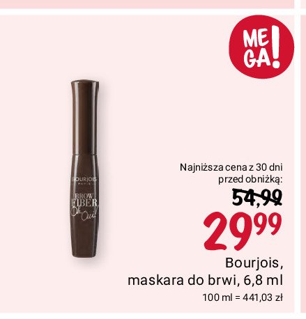 Maskara do brwi 003 brown BOURJOIS BROWN FIBER OH OUI! promocja