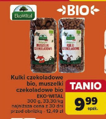 Kulki czekoladowe ekologiczne Ekowital promocja