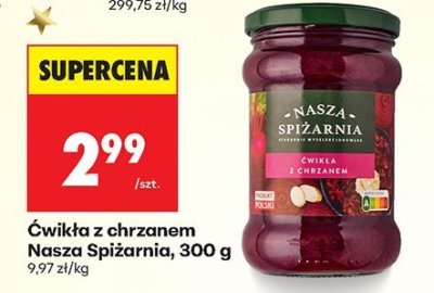 Ćwikła z chrzanem 300 g promocja w Biedronka