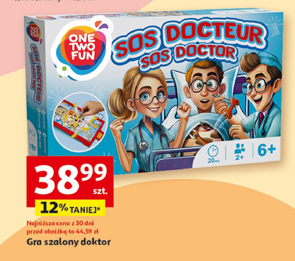 Gra szalony doktor One two fun promocja w Auchan