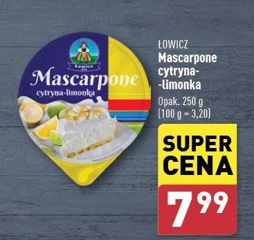 Ser mascarpone cytryna-limonka Łowicz 1906 promocja