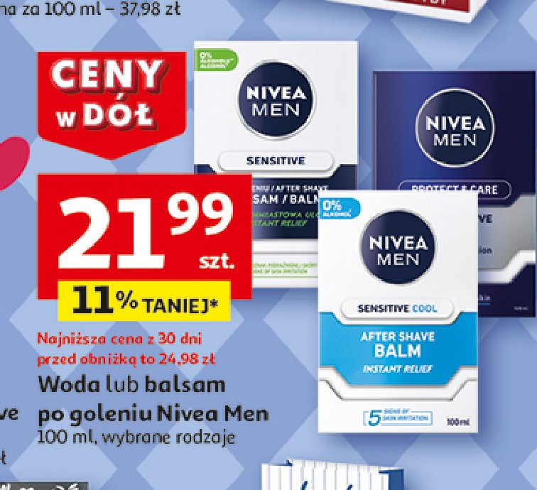 Balsam po goleniu NIVEA MEN SENSITIVE COOL promocja w Auchan