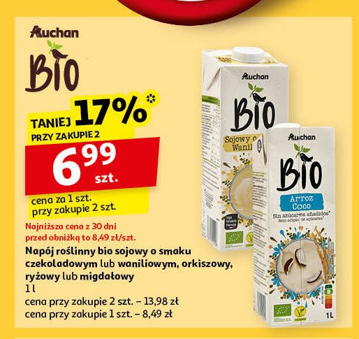 Napój orkiszowy Auchan bio promocja