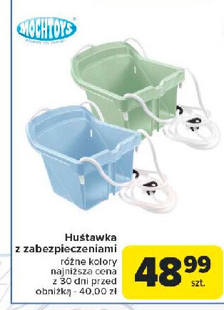 Huśtawka bezpieczna Mochtoys promocja w Carrefour