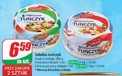 Tu艅czyk z warzywami mexicana Graal promocja