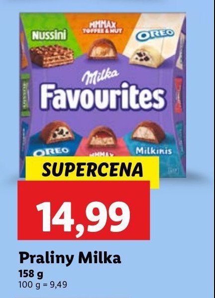 Praliny mix box Milka favourites promocja
