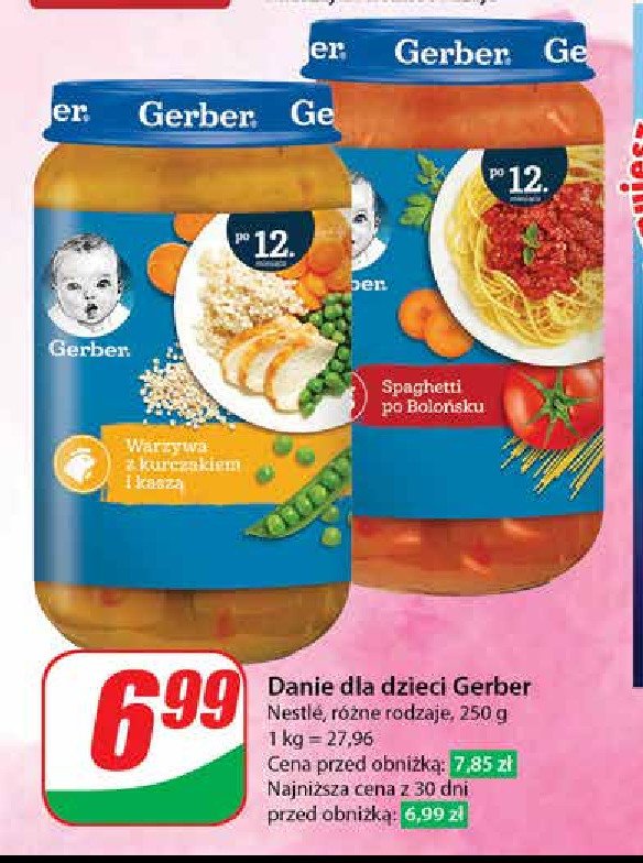 Obiadek spaghetti po bolońsku Gerber junior promocja