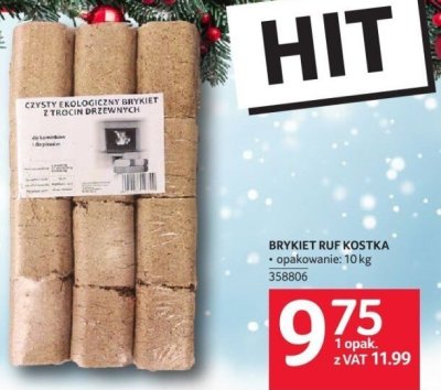 Brykiet RUF kostka promocja w Selgros