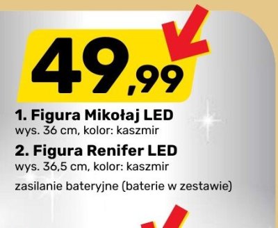 Figura Renifer LED promocja w Bricomarche