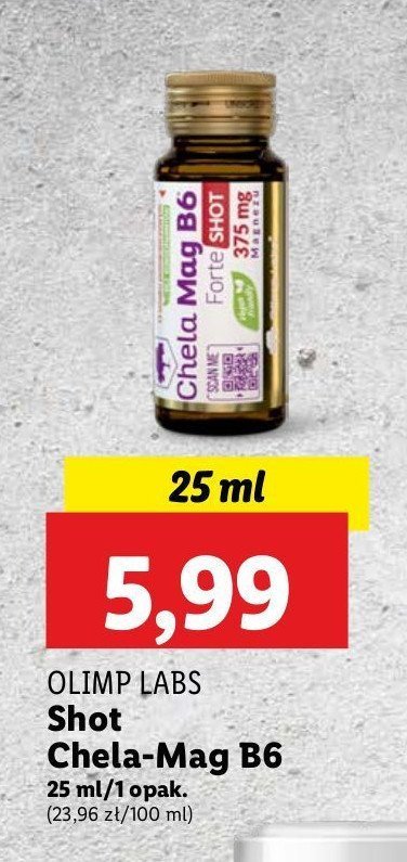 Magnez w płynie forte shot Olimp labs chela-mag b6 promocja