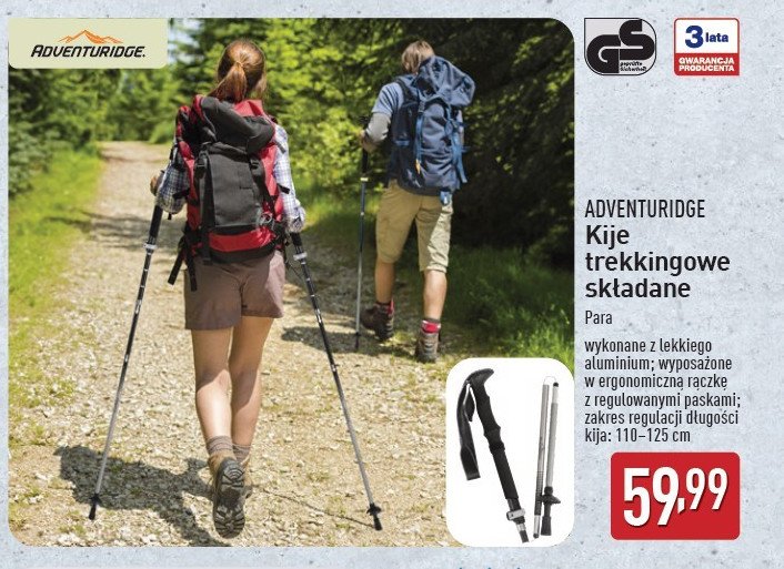 Kije do nordic walking promocja w Aldi