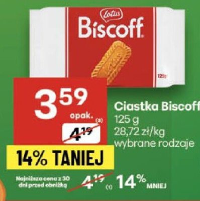 Ciastka Biscoff promocja w Delikatesy Centrum