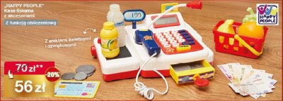 HAPPY PEOPLE Kasa fiskalna z akcesoriami promocja w Woolworth