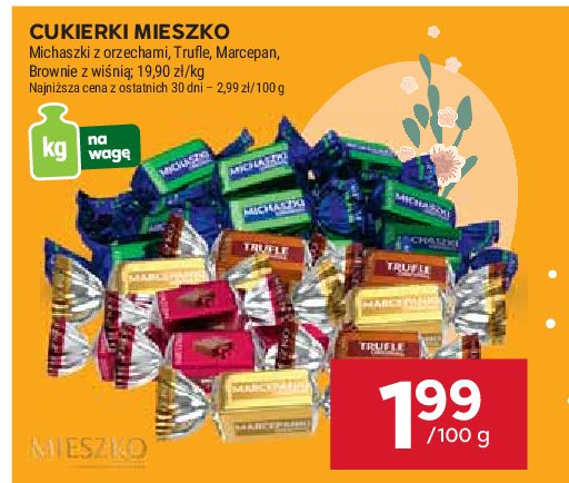 Cukierki brownie z wi艣ni膮 Mieszko promocja