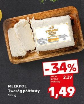 Twaróg połtłusty Mlekpol promocja