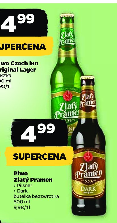 Piwo ZLATY BAZANT DARK promocja