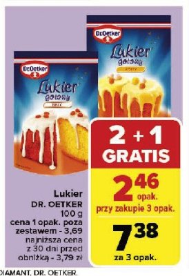 Lukier gotowy biały Dr. oetker promocja
