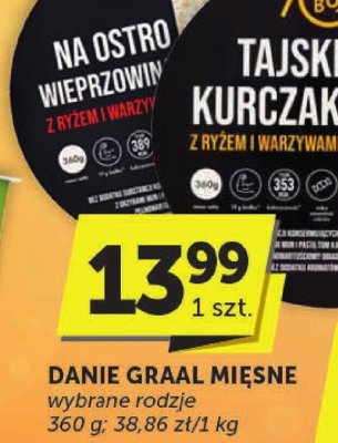 Danie Graal Mięsne wybrane rodzaje 360 g promocja w Groszek