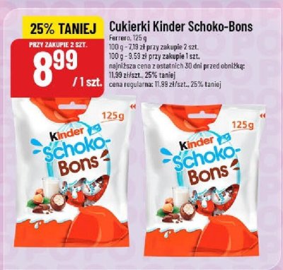 Cukierki Kinder Schoko-Bons promocja w POLOmarket