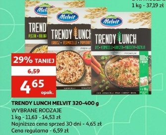 Mieszanka orkisz + vermicel + pomidory Melvit trendy lunch promocja