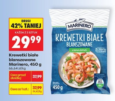 Krewetki białe blanszowane  promocja w Biedronka
