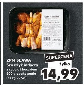 Szaszłyk indyczy z cebulą i boczkiem Sława promocja