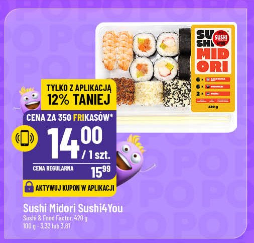 Sushi midori Sushi 4you promocja