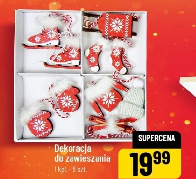 Dekoracja do zawieszania 1 kpl. - 6 szt. promocja w POLOmarket