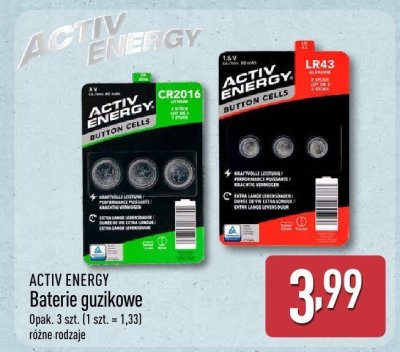 Baterie ACTIV ENERGY Baterie guzikowe promocja w Aldi