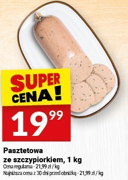 Pasztetowa ze szczypiorkiem, 1 kg promocja w Twój Market