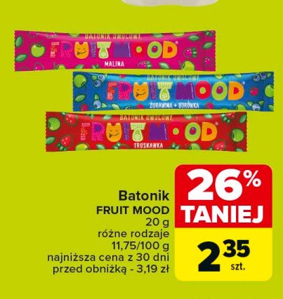 Batonik żurawina & borówka promocja