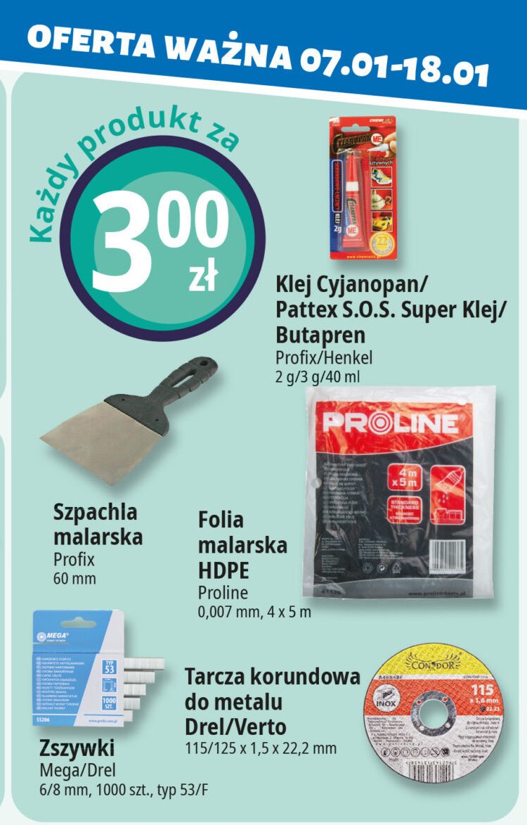 Szpachla malarska 60 mm Profix promocja