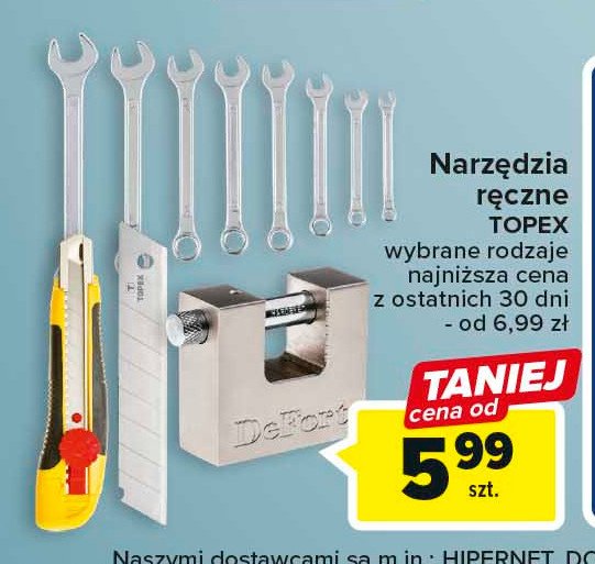 Kłódka mosiężna trzpieniowa Topex promocja