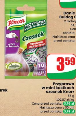 Przyprawa w mini kostkach czosnek  promocja w Dino
