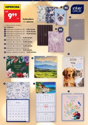 Planer rodzinny ścienny promocja w Biedronka