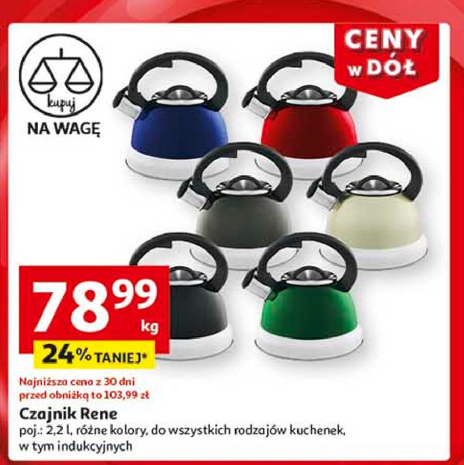 Czajnik rene 2.2 l promocja w Auchan