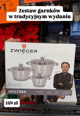 Zestaw garnków Zwieger promocja w Biedronka