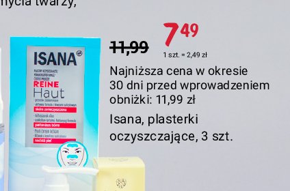 Plastry oczyszczające Isana young promocja