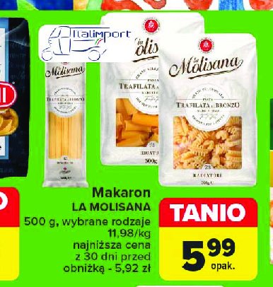 Makaron spaghetti 15 La molisana promocja