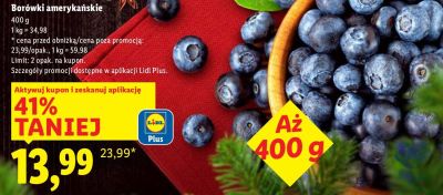 Borówki amerykańskie promocja w Lidl