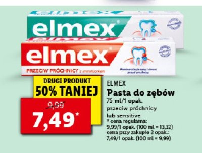 Pasta do zębów przeciw próchnicy Elmex promocja