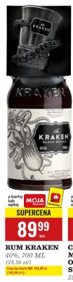 Rum Kraken Black Spiced 40% promocja w Biedronka