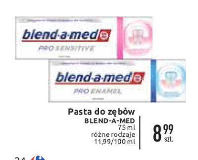 Pasta do zębów ochrona szkliwa Blend-a-med pro enamel promocja w Auchan