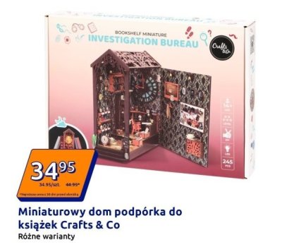 Miniaturowy dom podpórka do książek  promocja w Action