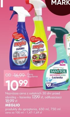 Płyn do sprzątania Meglio różne rodzaje 650 ml, 750 ml promocja w Super-Pharm