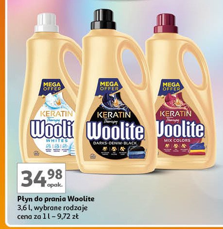 Płyn do prania whites Woolite keratin promocja