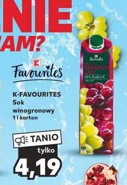 Sok winogronowy K-classic favourites promocja