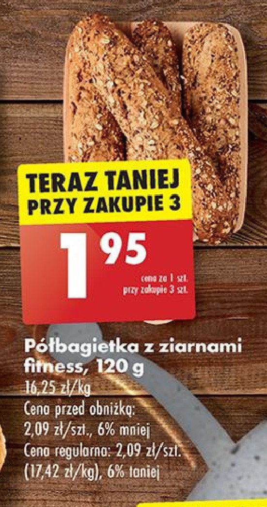 Półbagietka fitness z ziarnami promocja